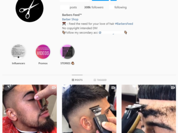 300K Barber Instagram Account for Sale