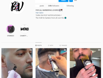 330K Barbers Instagram Account for sale