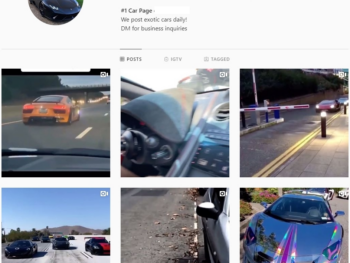 370K Exotics Cars Instagram Account for Sale
