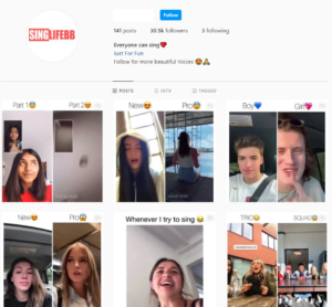 30K Music Singing Instagram Account for Sale