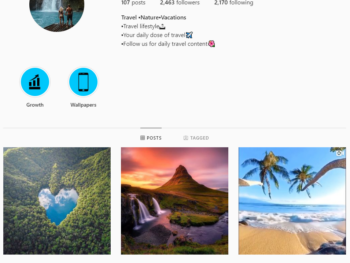 2.4K Travel Instagram Account for Sale