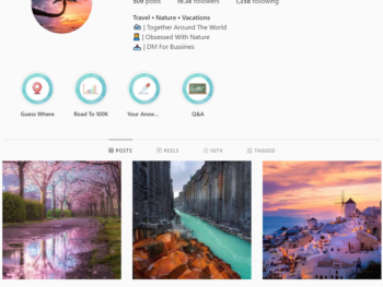 19K Travel Instagram Account for Sale