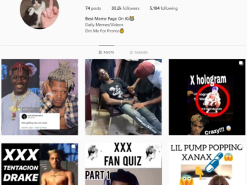 30K Rap Memes Instagram Account for Sale