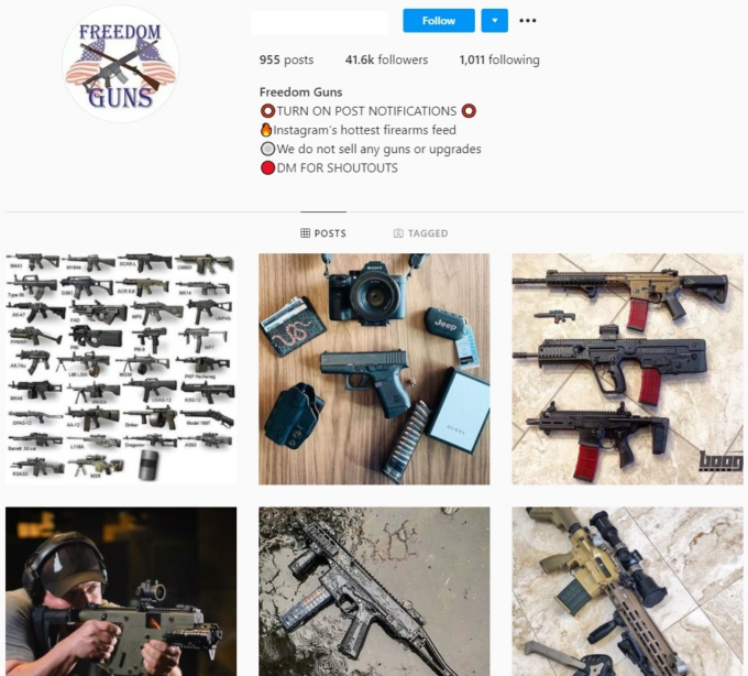 41k Weapons Guns Instagram Account for Sale