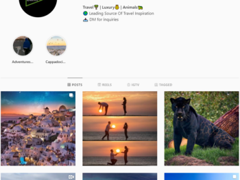 220K Travel Nature Instagram Account for Sale