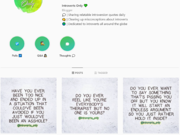 48K Introvert Quotes Instagram Account