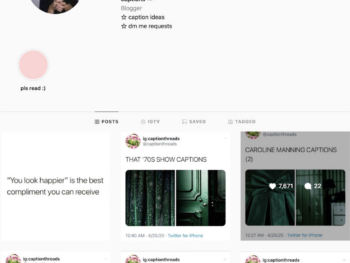 120K Caption Quotes Instagram Account for Sale