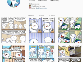 110K Odd1Sout Comics Instagram Account for Sale