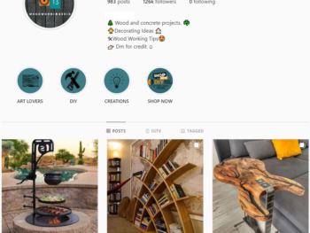 120K Woodworking Instagram Account for Sale