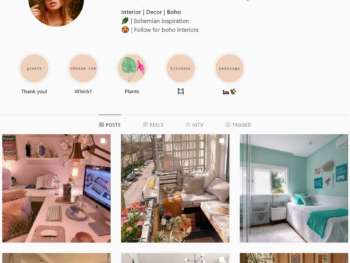 75K interior inspiration Instagram Account for Sale