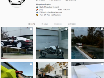 Buy Cars Empire Instagram Account with 310K Followers