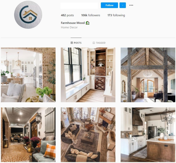 Buy Home Decor Interior Design Instagram Account with 100K Followers