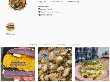 Buy Vegan Food Instagram Account with 86K Followers