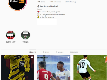 Buy Football Reels Instagram Account with 140K Followers
