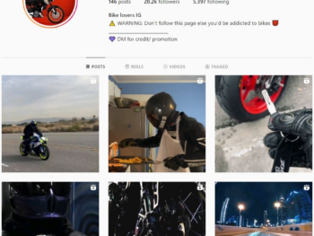 Buy Motorcycle Bikers Instagram Account with 28K Followers