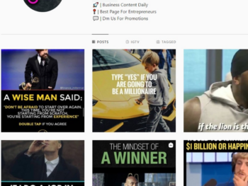 Buy Business / Motivation Instagram Account with 130K Followers
