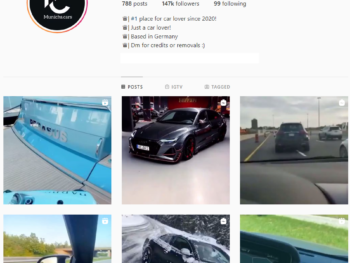 Buy German Brand Cars Instagram Account with 147K Followers