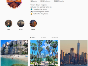 Buy Travel Nature Instagram Account with 38K Followers