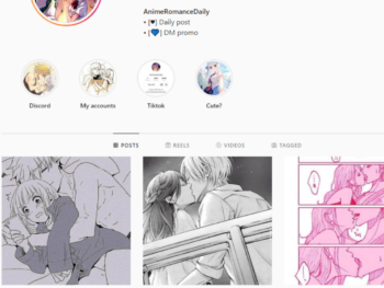 130K Romantic Anime Art Instagram account for Sale