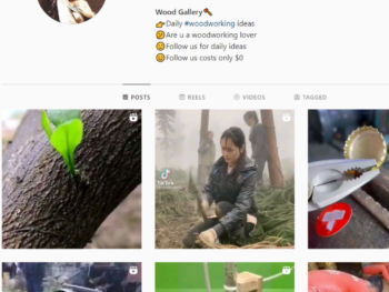 50K Woodworking Instagram Account for Sale