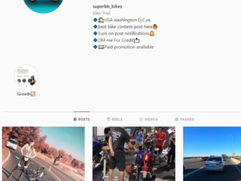 55K Motorcycles Bikes Instagram Account for Sale