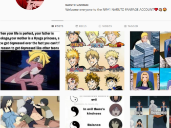 170K Naruto Anime Instagram Account for Sale