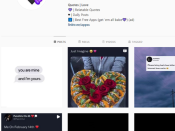 17K Love Quotes Instagram Account for Sale