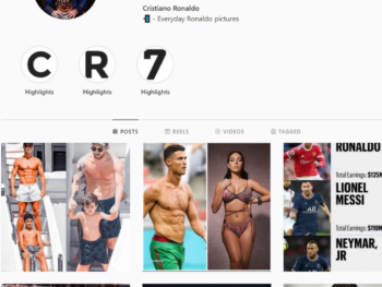 230K Cristiano Ronaldo Instagram Account for Sale