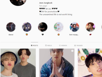 340K Jeon Jungkook Instagram Account for Sale