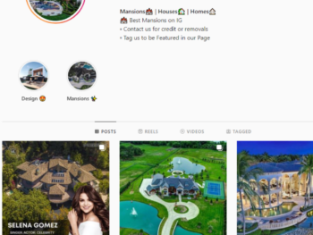 44K Mansions Real Estate Instagram Account for Sale