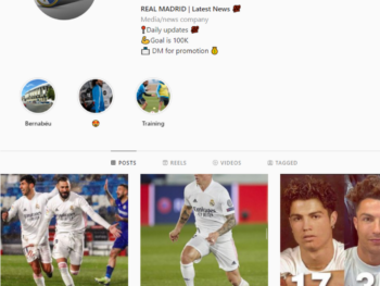 70K Real Madrid Football Instagram Account for Sale
