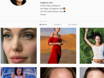 75K Angelina Jolie Instagram Account for Sale