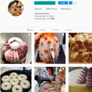 100K Viral Food Instagram Account for Sale