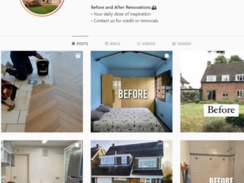 120K Real Estate Renovations Instagram Account for Sale