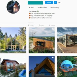 13K Tiny Houses Instagram Account for Sale