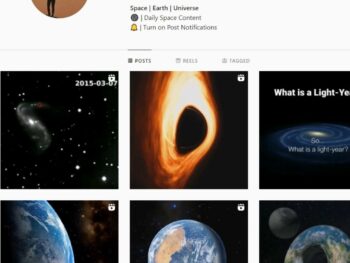 150K Space Earth Instagram Account for Sale