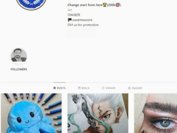 45K Art Drawings Instagram Account for Sale