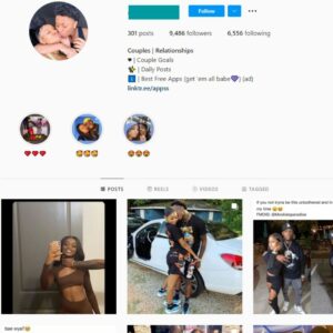 9K Couples Relationships Instagram Account for Sale