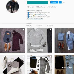 Buy Men's Fashion Instagram Account with 14K Followers