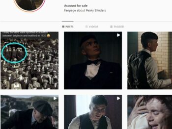 Buy Peaky Blinders Instagram Account with 35K Followers