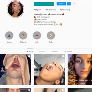 100K Makeup Beauty Instagram Account for Sale