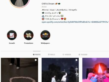 110K Aesthetic Edits Instagram Account for Sale