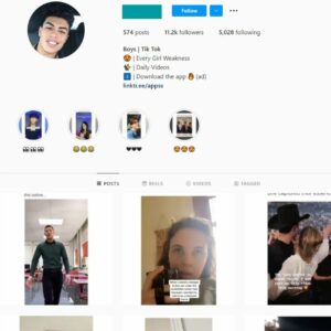 11K Viral Boys Instagram Account for Sale