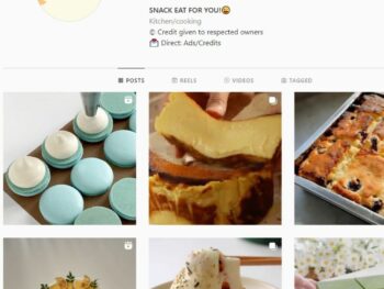 130K Food Snacks Instagram Account for Sale
