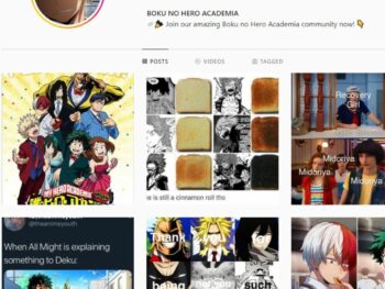 140K My Hero Academia Anime Instagram Account for Sale