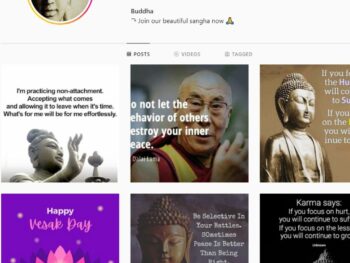 150K Buddha Quotes Instagram Account for Sale