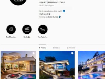 1K Mansions Real Estate Instagram Account for Sale