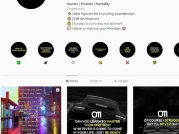 2K Motivation Quotes Instagram Account for Sale