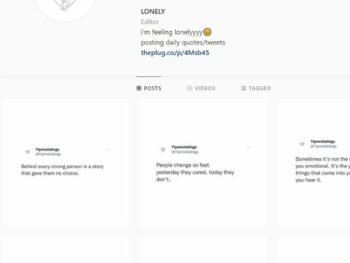 32K Sad Quotes Instagram Account for Sale