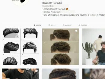 42K Men's Hairstyle Barber Instagram Account for Sale